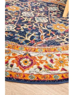 Evoke Splash Transitional Round Rug In Multi -Household Items Shop 926425360 5 720x928