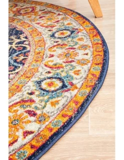 Evoke Splash Transitional Round Rug In Multi -Household Items Shop 926425360 6 720x928