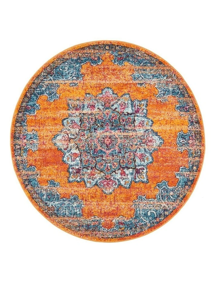 Radiance 433 Round Rug In Rust 3 Radiance 433 Round Rug In Rust