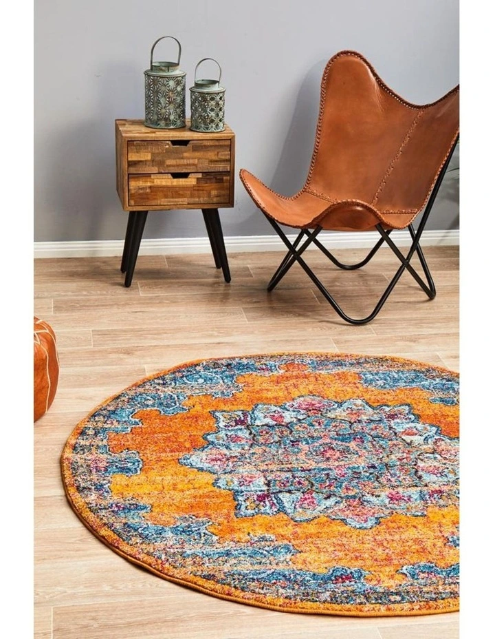 Radiance 433 Round Rug In Rust 4 Radiance 433 Round Rug In Rust - Image 2