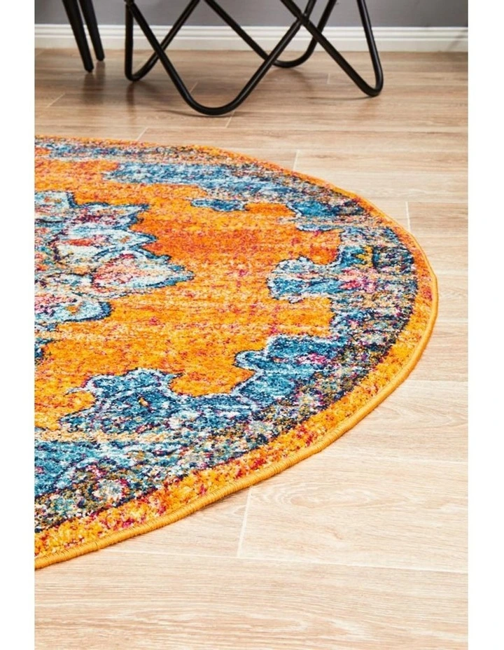 Radiance 433 Round Rug In Rust 8 Radiance 433 Round Rug In Rust - Image 6