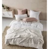 Linen House Sena Blanket In Ivory