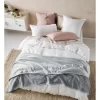 Linen House Sena Blanket In Silver -Household Items Shop 927990640 927990010 1 720x928