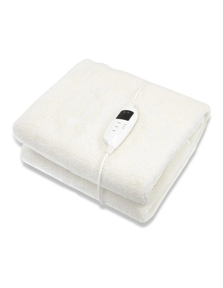 Heated Electric Blanket Single In White 3 Heated Electric Blanket Single In White
