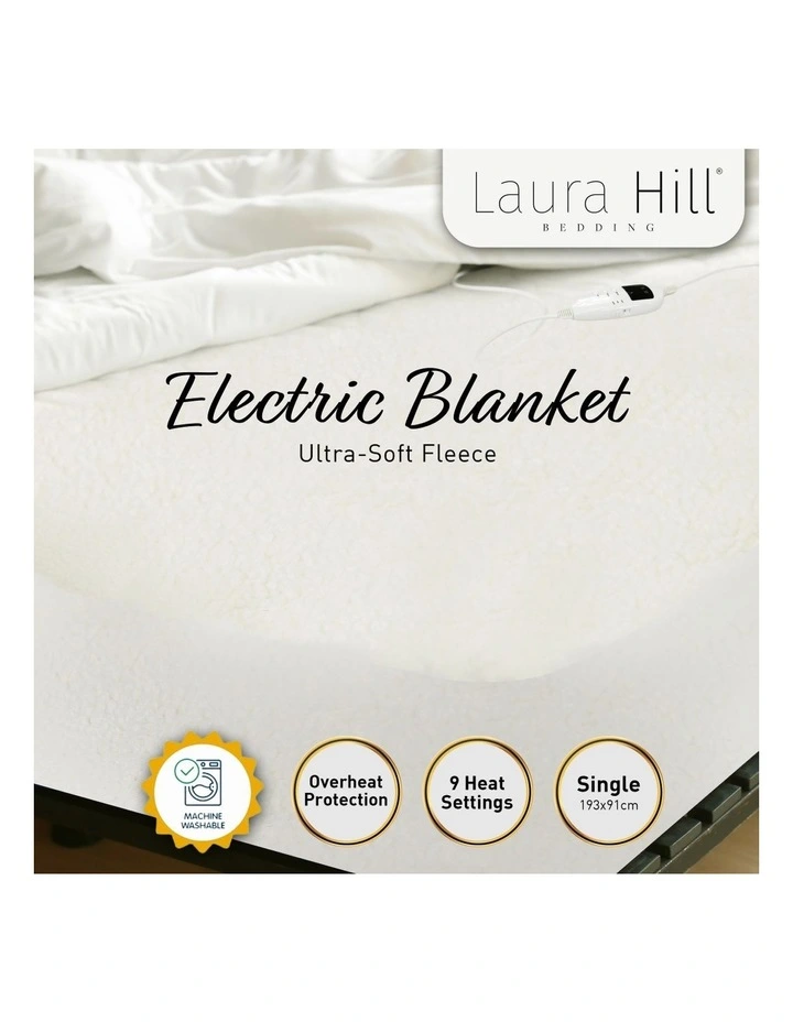 Heated Electric Blanket Single In White 4 Heated Electric Blanket Single In White - Image 2