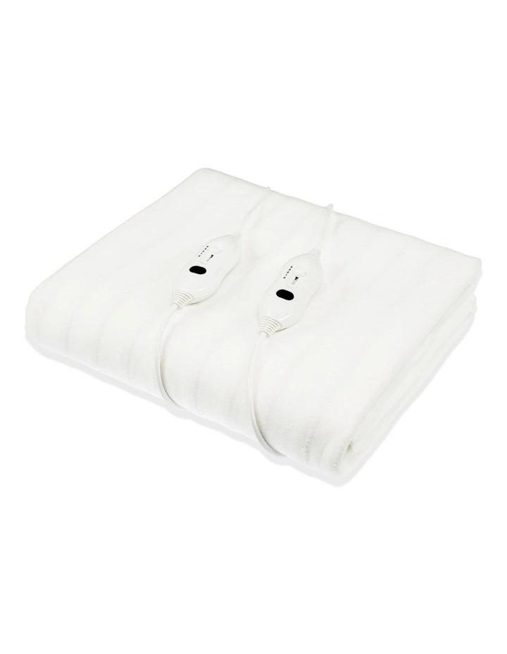 Heated Electric Fitted Blanket Double In White 3 Heated Electric Fitted Blanket Double In White