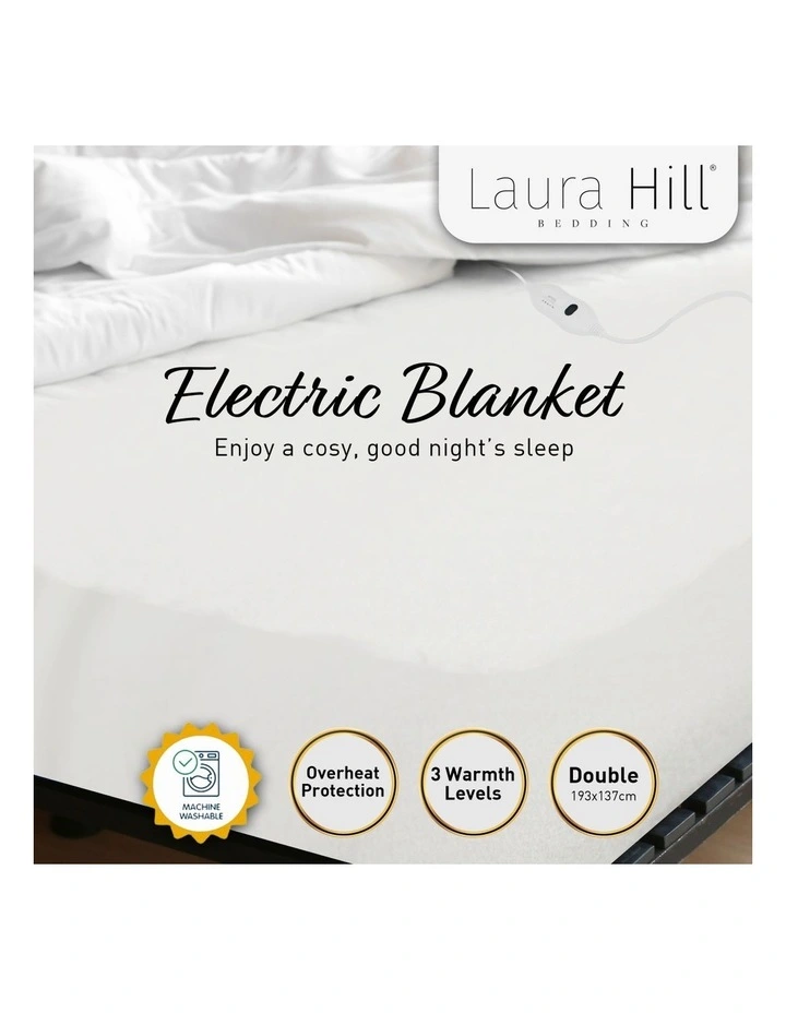 Heated Electric Fitted Blanket Double In White 5 Heated Electric Fitted Blanket Double In White - Image 3