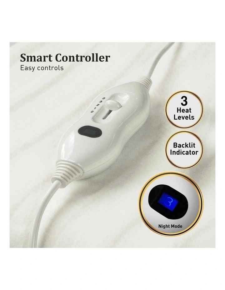 Heated Electric Fitted Blanket Double In White 7 Heated Electric Fitted Blanket Double In White - Image 5