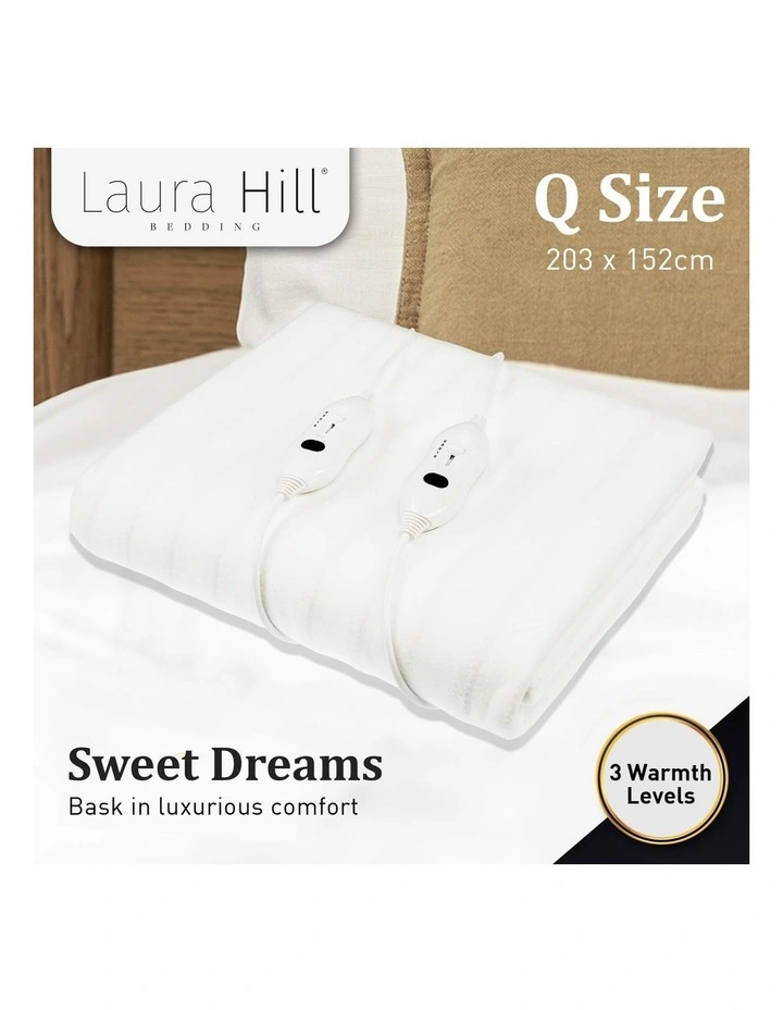 Electric Fitted Blanket Queen In White 4 Electric Fitted Blanket Queen In White - Image 2