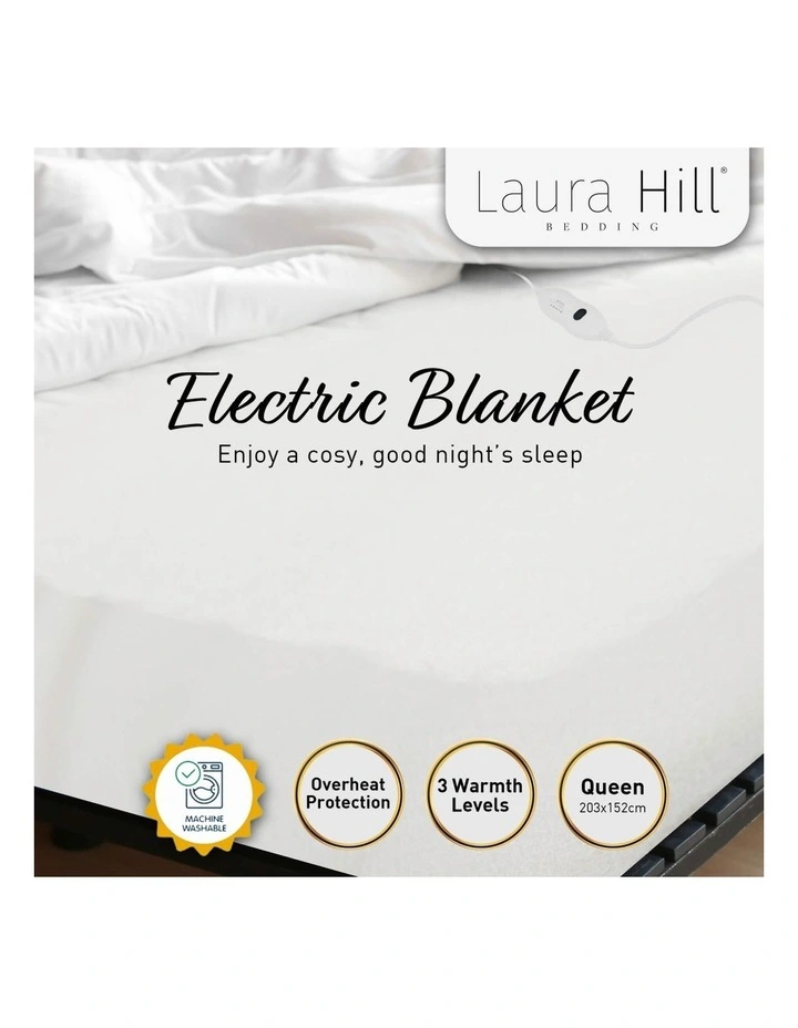 Electric Fitted Blanket Queen In White 5 Electric Fitted Blanket Queen In White - Image 3