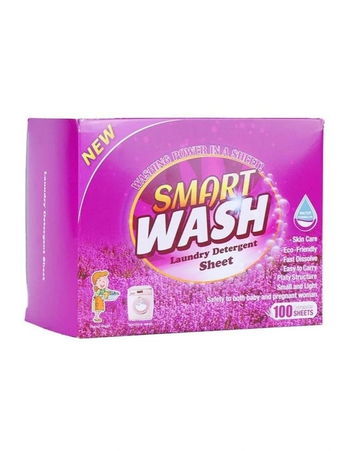 100 Sheets Eco-friendly Ultra Concentrated Laundry Detergent 3 100 Sheets Eco-friendly Ultra Concentrated Laundry Detergent