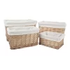 Wicker Storage Baskets With Liner Set 4 Piece -Household Items Shop 932282470 1 720x928
