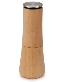 Joseph Joseph Milltop Wood No-Spill Pepper Mill Beech