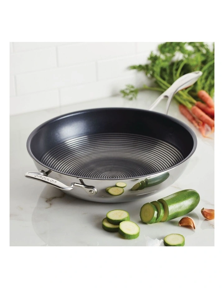 SteelShield C-Series Nonstick Open Stir Fry 32cm In Stainless Steel 4 SteelShield C-Series Nonstick Open Stir Fry 32cm In Stainless Steel - Image 2