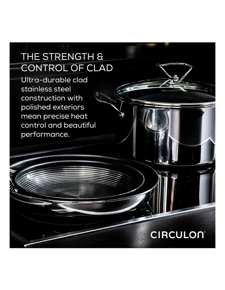 SteelShield C-Series Nonstick Open Stir Fry 32cm In Stainless Steel 6 SteelShield C-Series Nonstick Open Stir Fry 32cm In Stainless Steel - Image 4