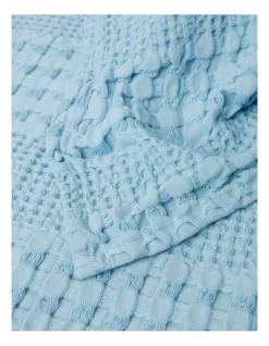 Cotton Waffle Blanket In Blue -Household Items Shop 934134850 934135390 3 720x928