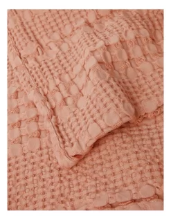 Cotton Waffle Blanket In Blush 7 Cotton Waffle Blanket In Blush -Household Items Shop 934134850 934135480 3 720x928