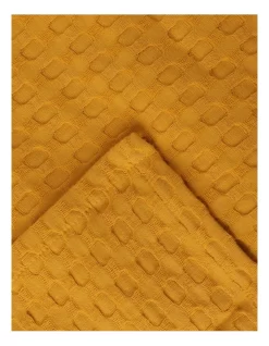Heritage Turkish Cotton Waffle Blanket In Mustard 7 Heritage Turkish Cotton Waffle Blanket In Mustard -Household Items Shop 934161400 934162570 3 720x928