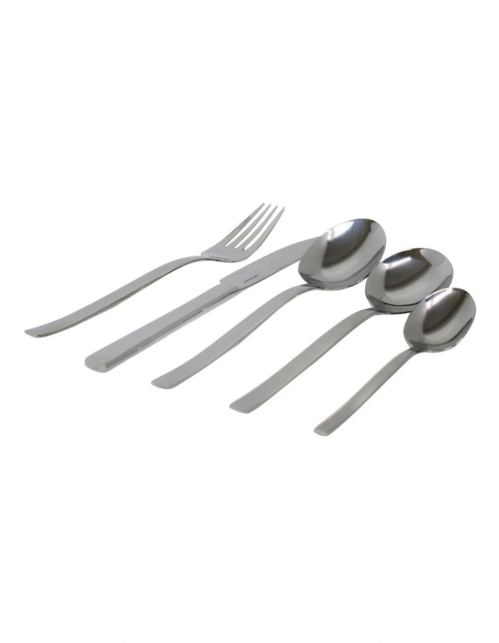 Monaco Cutlery Set 30pc In Silver 3 Monaco Cutlery Set 30pc In Silver