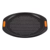 Le Creuset Toughened Non Stick 33cm Pizza Tray In Black