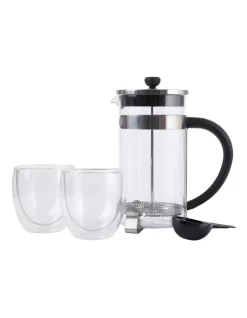 Maxwell & Williams Blend Plunger 1L With 2 Glasses Gift Boxed