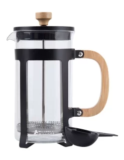 Maxwell & Williams Blend Sumatra Plunger 1L Black / Bamboo Gift Boxed