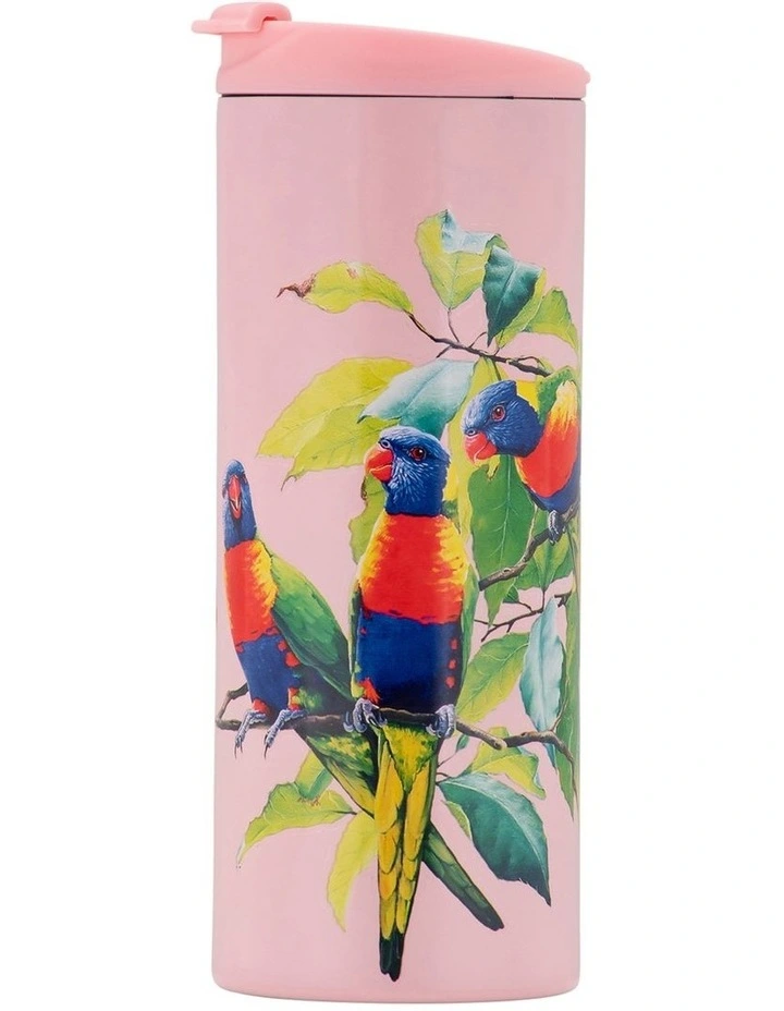 Maxwell & Williams Katherine Castle Rainbow Lorikeets Double Wall Insulated Cup 350ml 4 Maxwell & Williams Katherine Castle Rainbow Lorikeets Double Wall Insulated Cup 350ml - Image 2