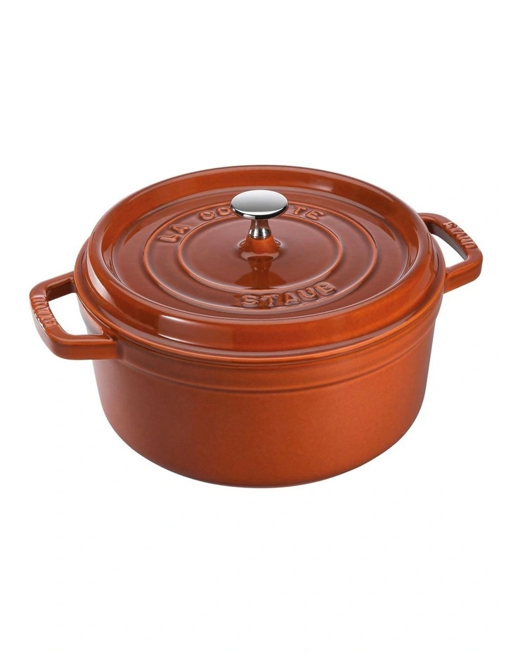 Staub Round Cocotte 24cm In Cinnamon 3 Staub Round Cocotte 24cm In Cinnamon