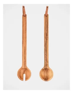 Entertaining Salad Servers 29cm In Teak