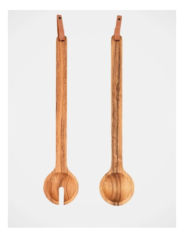 Entertaining Salad Servers 29cm In Teak 3 Entertaining Salad Servers 29cm In Teak