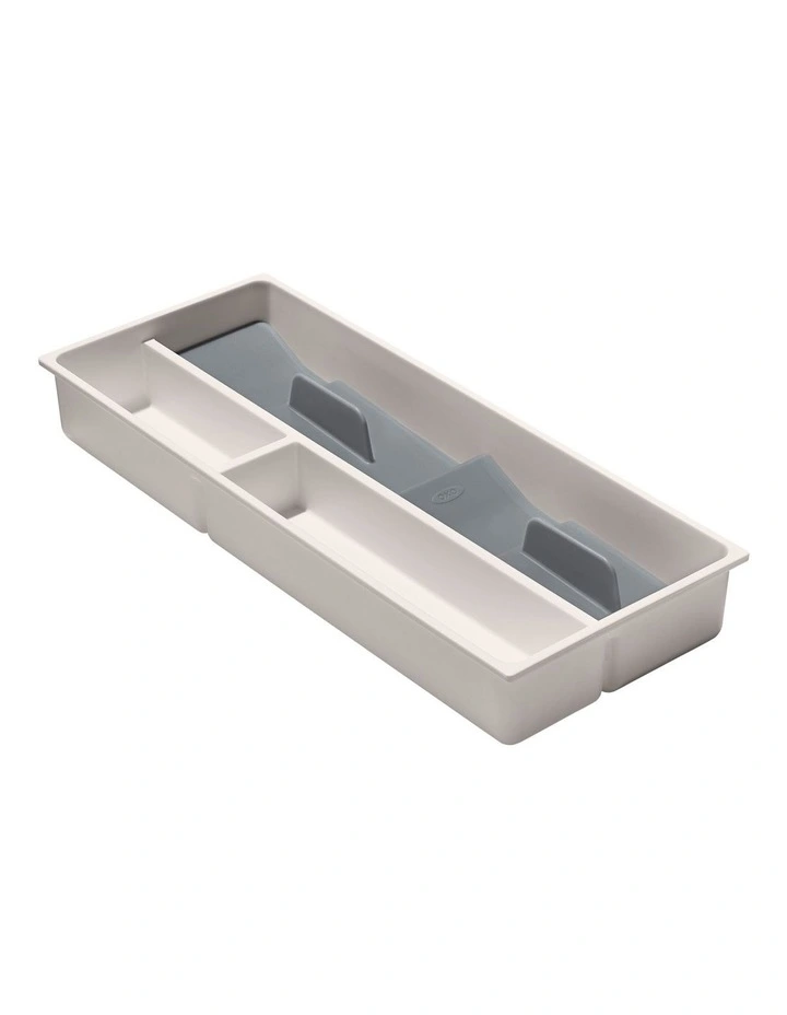 OXO Compact Utensil Organiser In White/Grey 3 OXO Compact Utensil Organiser In White/Grey