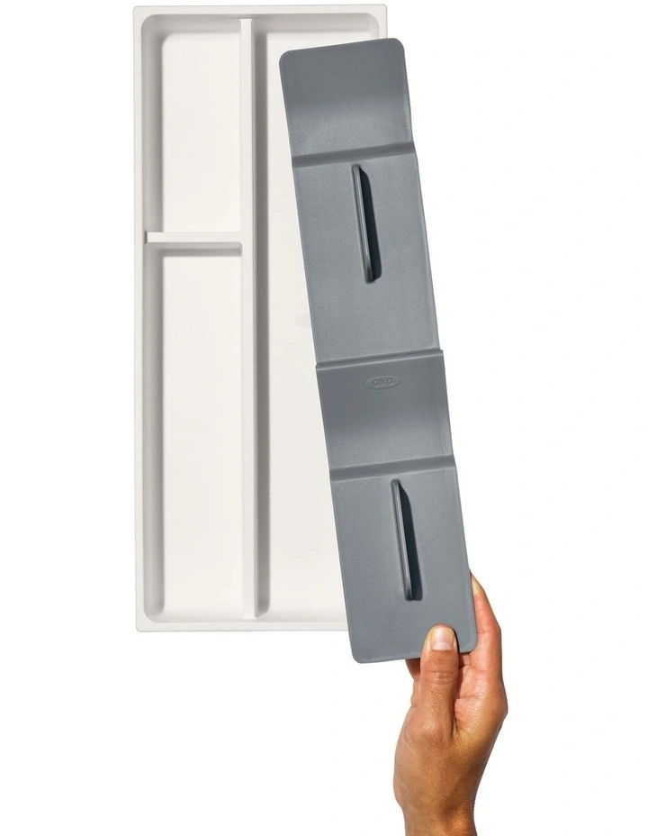 OXO Compact Utensil Organiser In White/Grey 6 OXO Compact Utensil Organiser In White/Grey - Image 4