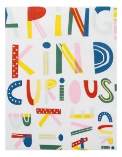 Positive Words Cot Fitted Sheet 2 Pack In Multi -Household Items Shop 935601400 4 720x928