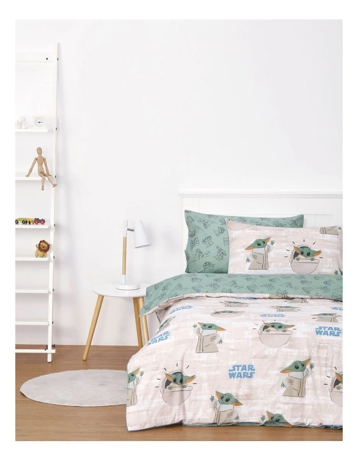 STAR WARS Baby Yoda Quilt Cover Set In Multi 5 STAR WARS Baby Yoda Quilt Cover Set In Multi - Image 3