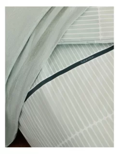 Calvin Klein Monochrome Essentials Quilt Cover Set In Mint Grey -Household Items Shop 936566470 4 1 720x928