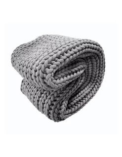 Royal Comfort Chunky Hand Knit Thick Weighted Blanket Plush 6.3kg 203cm X 153cm -Household Items Shop 936883180 5 720x928