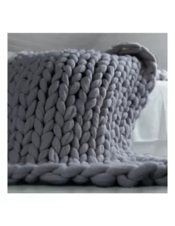 Royal Comfort Chunky Hand Knit Thick Weighted Blanket Plush 6.3kg 203cm X 153cm -Household Items Shop 936883180 6 720x928