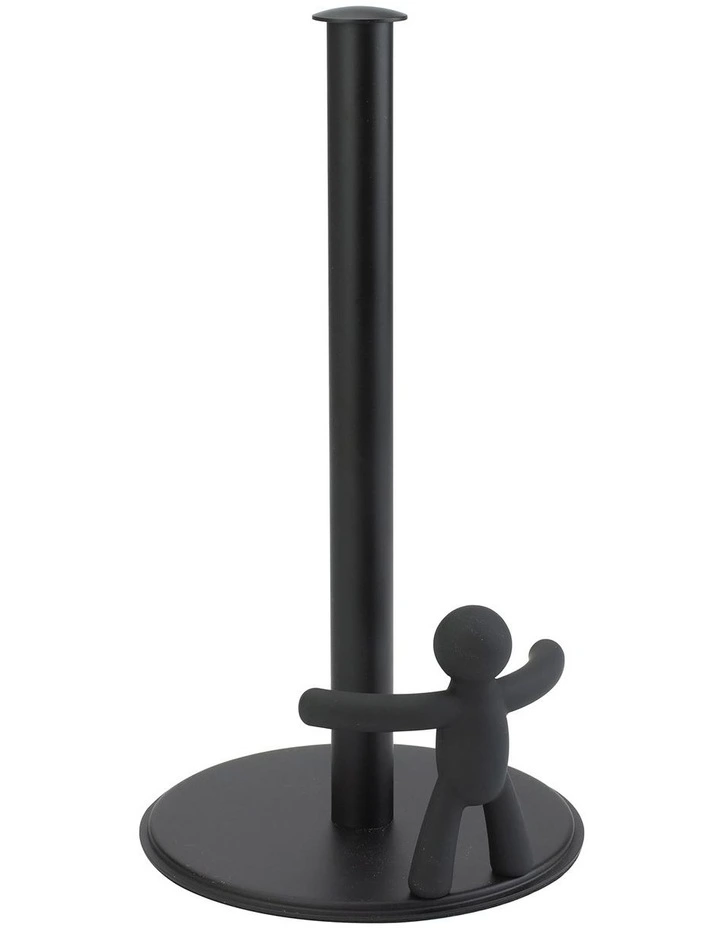 Umbra Buddy Paper Towel Holder 18x18x34cm In Black 3 Umbra Buddy Paper Towel Holder 18x18x34cm In Black