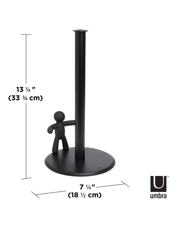 Umbra Buddy Paper Towel Holder 18x18x34cm In Black 4 Umbra Buddy Paper Towel Holder 18x18x34cm In Black - Image 2
