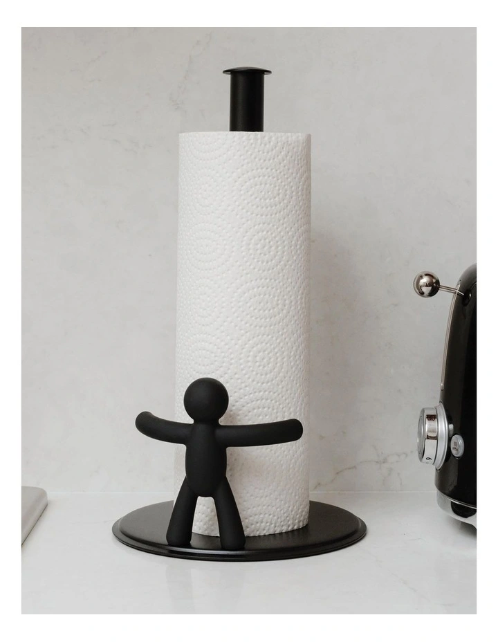 Umbra Buddy Paper Towel Holder 18x18x34cm In Black 5 Umbra Buddy Paper Towel Holder 18x18x34cm In Black - Image 3