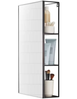 Umbra Cubiko Mirror 30x13x62cm In Black
