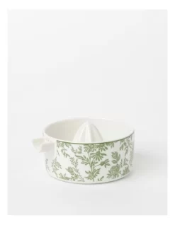Heritage Garden To Table Floral Juicer 14x10x5cm In Green