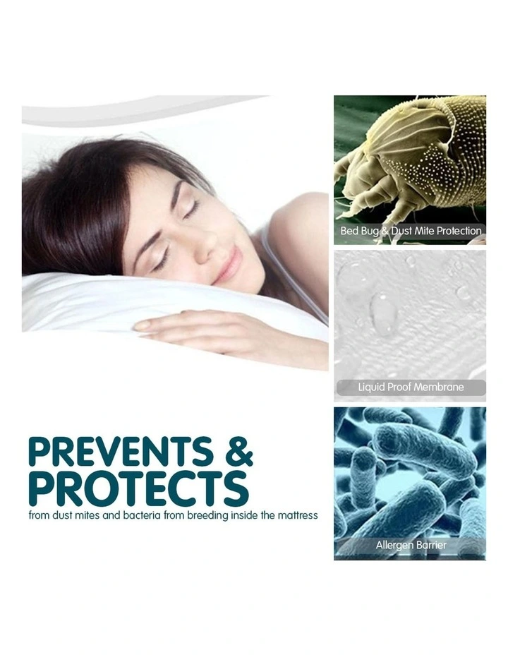 Laura Hill Luxury Cool Max Comfortable Fully Fitted Bed Mattress Protector King Single 6 Laura Hill Luxury Cool Max Comfortable Fully Fitted Bed Mattress Protector King Single - Image 4