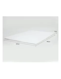 New Foam Mattress 5cm Topper Underlay Fabric Jacquard Cover Double Protector -Household Items Shop 940294360 7 720x928