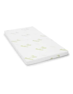 Cool Gel Memory Foam 8cm Mattress Topper Bamboo Fabric Cover Ecologic Queen King