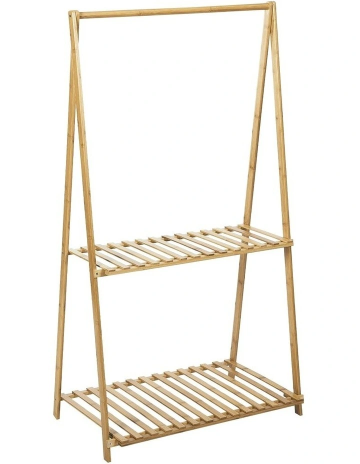Anori 2 Tier Bamboo Plant Stand With Hanging Bar 3 Anori 2 Tier Bamboo Plant Stand With Hanging Bar