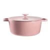 ID Pastels Cast Iron Casserole With Lid 28cm/5.9lt In Pink 2 ID Pastels Cast Iron Casserole With Lid 28cm/5.9lt In Pink -Household Items Shop 940665430 1 720x928
