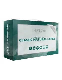 Classic Natural Latex Pillow In White