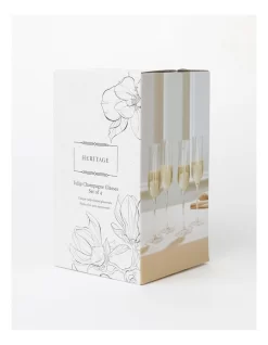 Heritage Tulip Champagne Glass Set Of 4 In Clear 11 Heritage Tulip Champagne Glass Set Of 4 In Clear -Household Items Shop 942175900 5 720x928