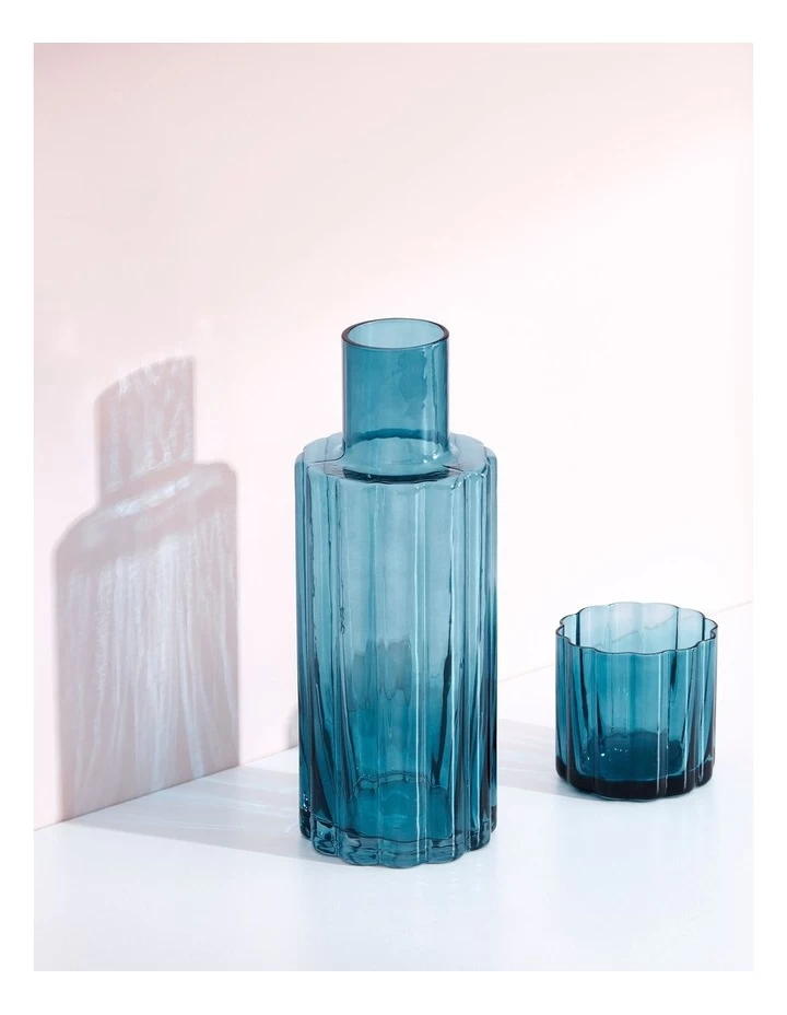 Ambiance Decanter & Cup Set 1L In Blue 4 Ambiance Decanter & Cup Set 1L In Blue - Image 2